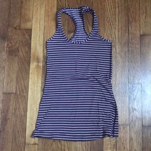 Lululemon Cool Racerback Maroon Stripes Size 0